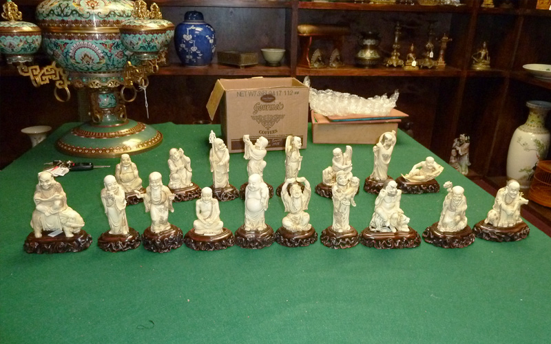 HSI special agents and other Houston law enforcement arrested a suspected art thief and recovered 18 Chinese ivory Buddhist Lohans from the Qing Dynasty valued at $30,000.