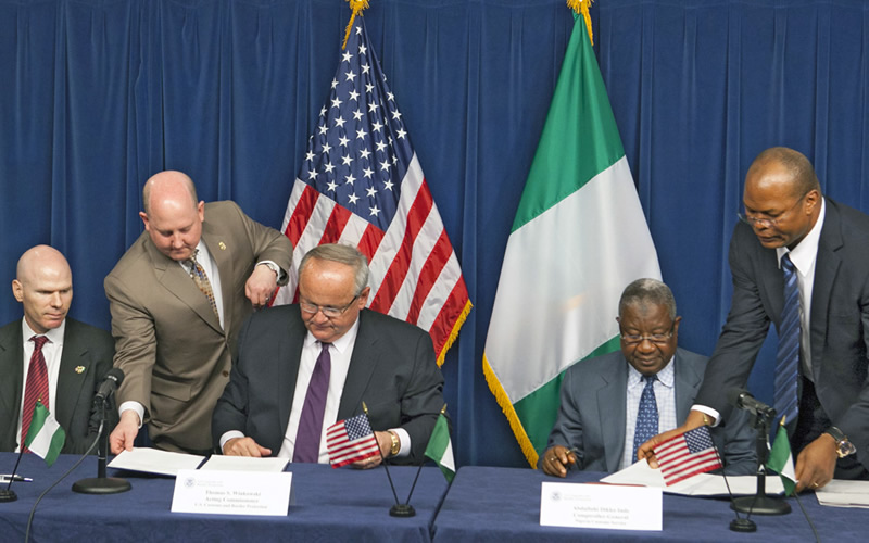 US and the Republic of Nigeria sign the Customs Mutual Assistance Agreement