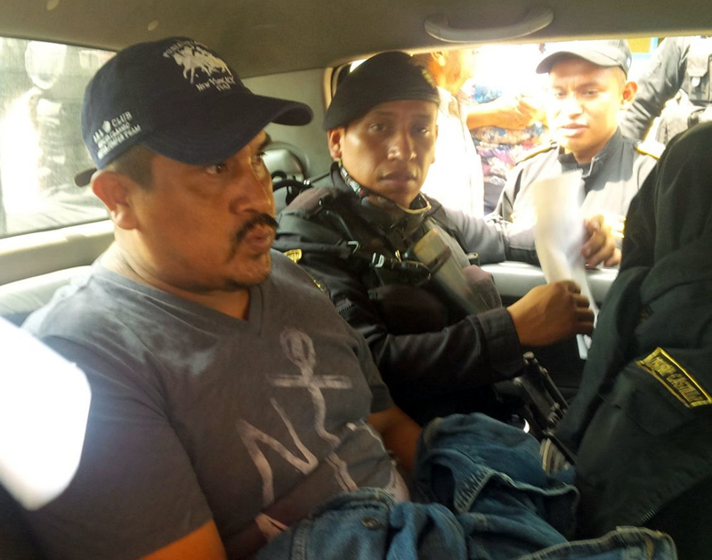 Guatemalan police cuff Ponce 