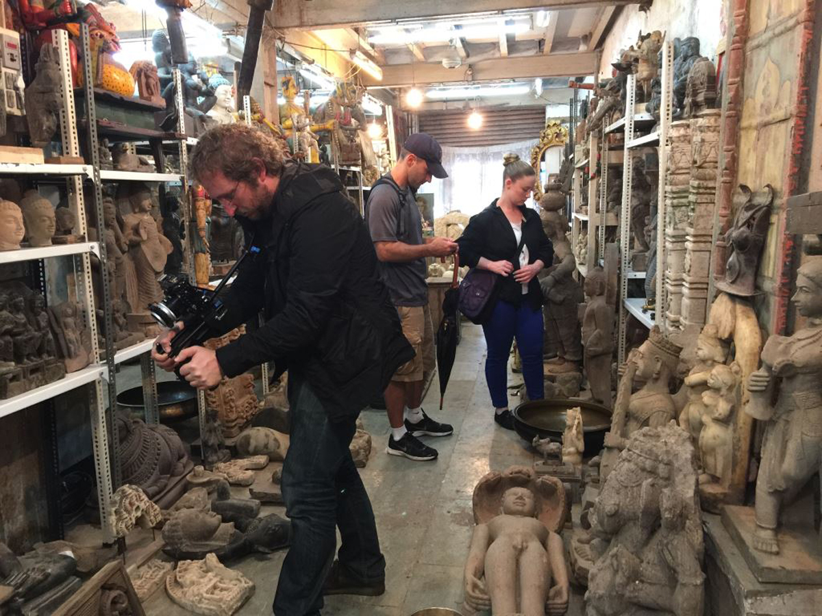 HSI Special Agent featured in ESPN documentary Special Agents in room with seized artifacts
