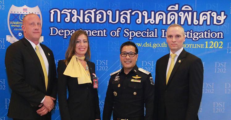 Oficina de Investigaciones de Seguridad Nacional de ICE, Departamento de Investigación Especial de Tailandia, Policía Federal de Australia e INTERPOL anuncia resultados de investigación internacional de explotación infantil
