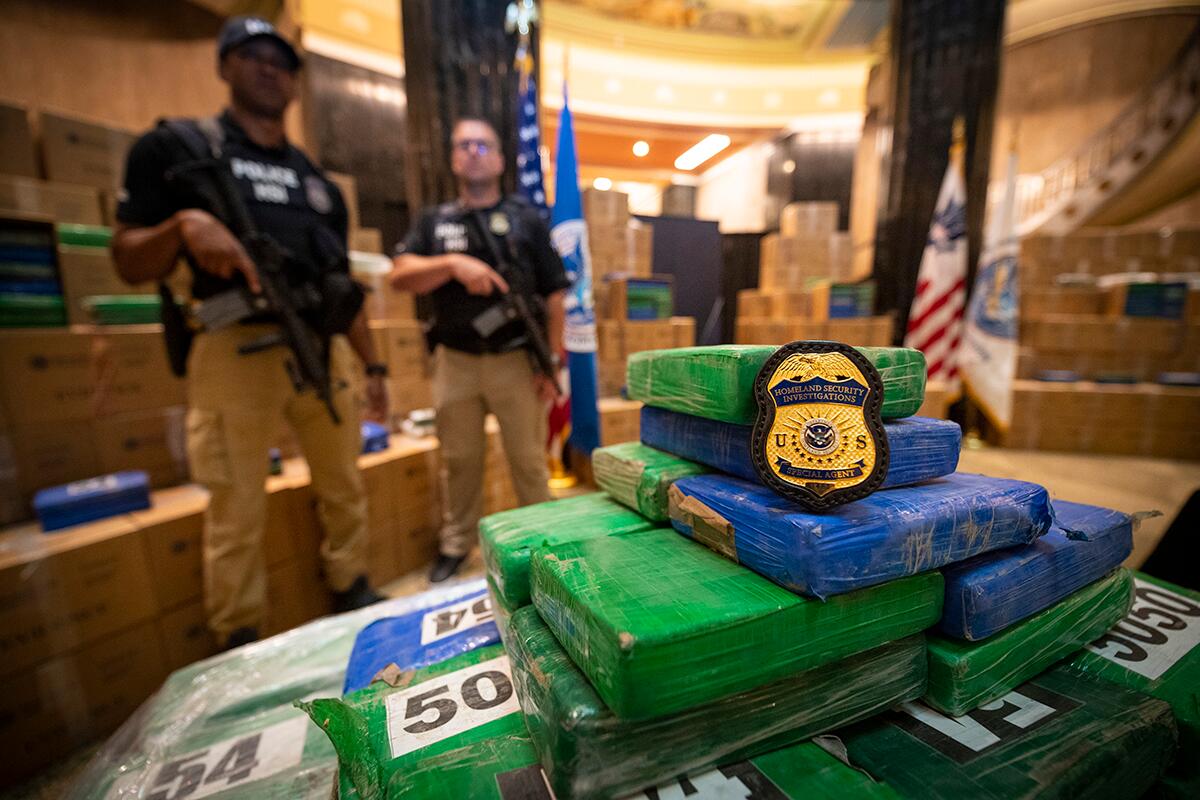 ICE HSI Philadelphia participates in joint press conference announcing the seizure of over 17 tons of cocaine
