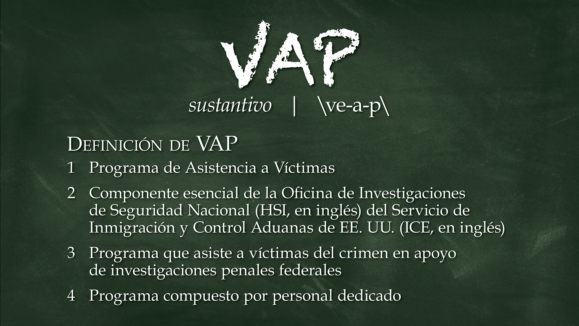 Programa Asistencia Victimas (VAP)