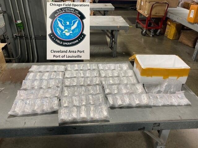 Louisville CBP seized  32 shipments containing  2,168 counterfeit watches worth an estimated value of  $57.84 million.