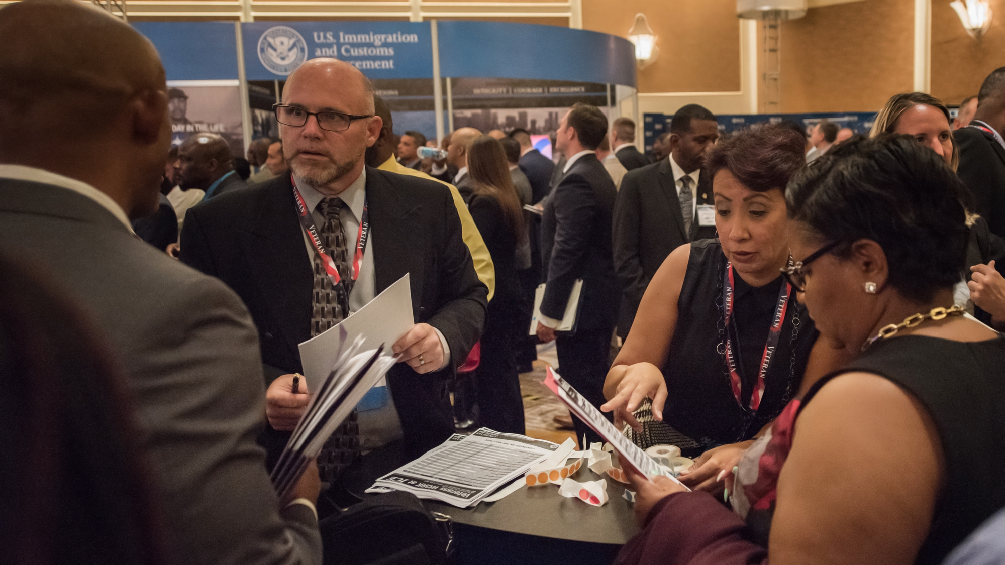 ICE’s M&A employees join DHS recruitment officials Aug. 22-23 for an event aimed at hiring veterans of the Armed Services. DHS as a whole currently employs more than 50,000 veterans.