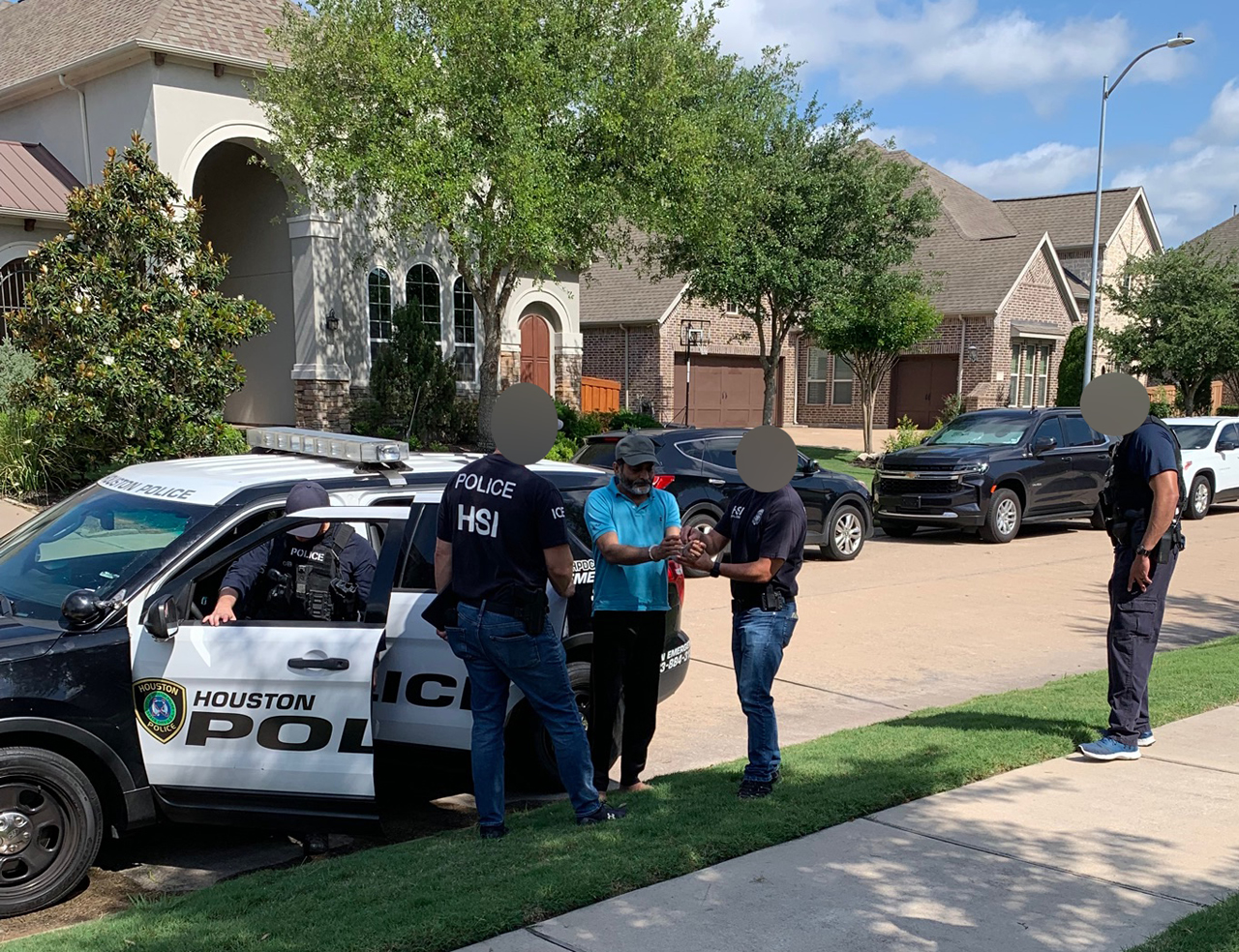 Individuals arrested were Akber Jesani, 39, and Hardin Ameena, 28, both residents of Sugarland, Texas, and Shamshuddin Dosani, 52-year-old resident of Richmond, Texas.