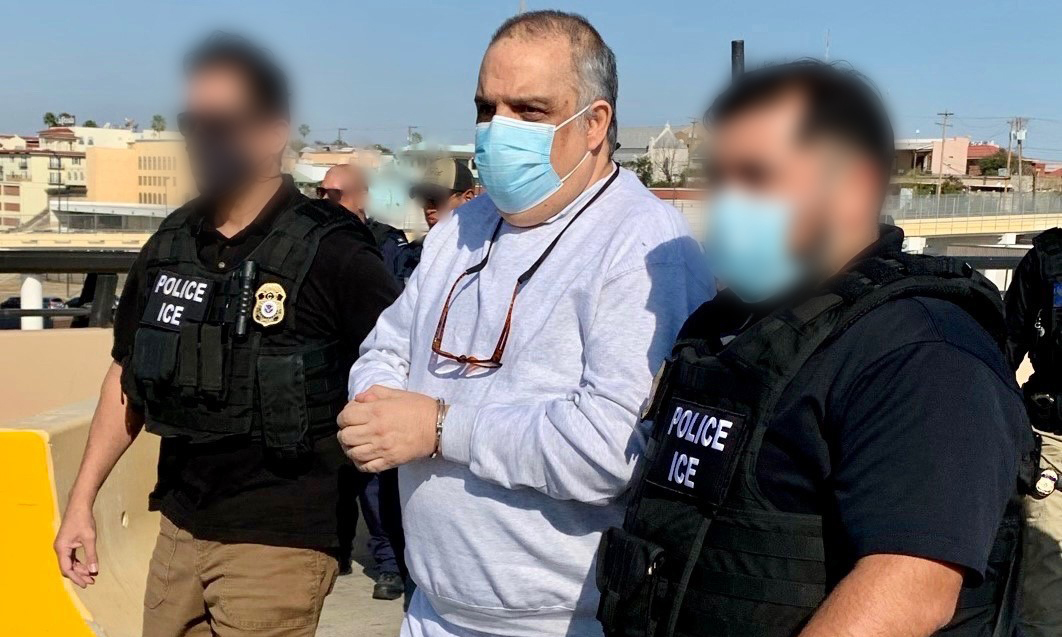 Mexican national Rafael Olvera-Amezcua, 64, was taken to the international boundary of the Lincoln/Juarez Bridge in Laredo, Texas where he was handed over to Mexican authorities without incident.