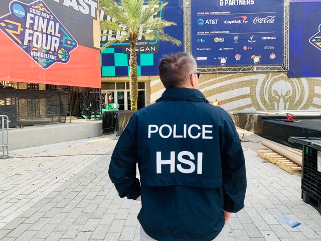 ICE Special Agent outside venue