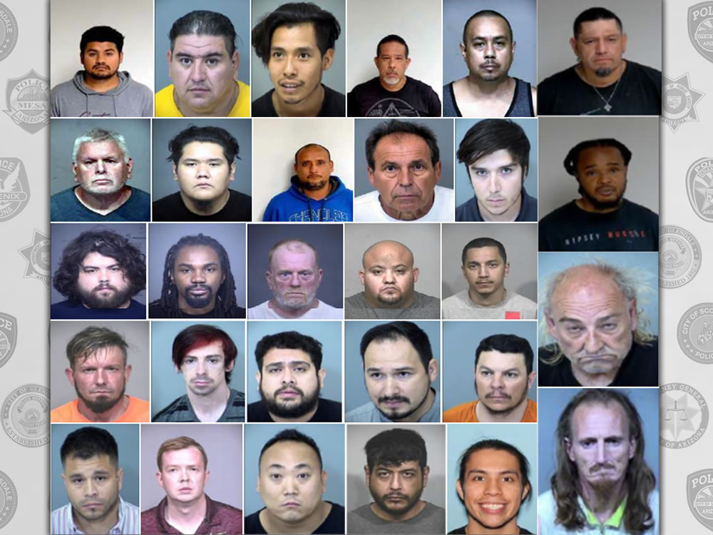 The undercover operation targeting the demand for child sex crimes and human trafficking netted 29 male arrests.