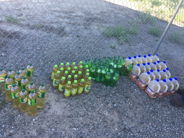 The liquid methamphetamine was hidden in bottles labeled as iced tea, juice, and ginger ale.