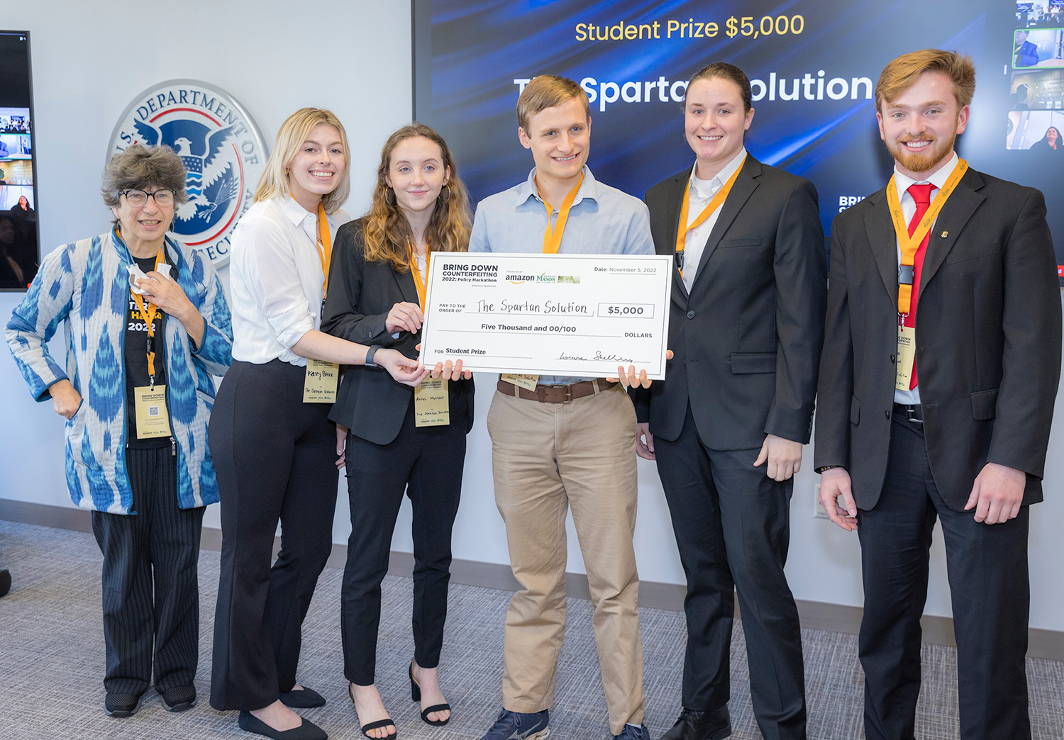 George Mason University hackathon winners unveil solutions to fight global counterfeiting