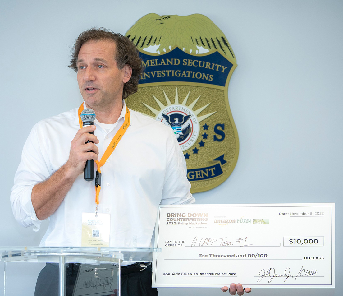 George Mason University hackathon winners unveil solutions to fight global counterfeiting