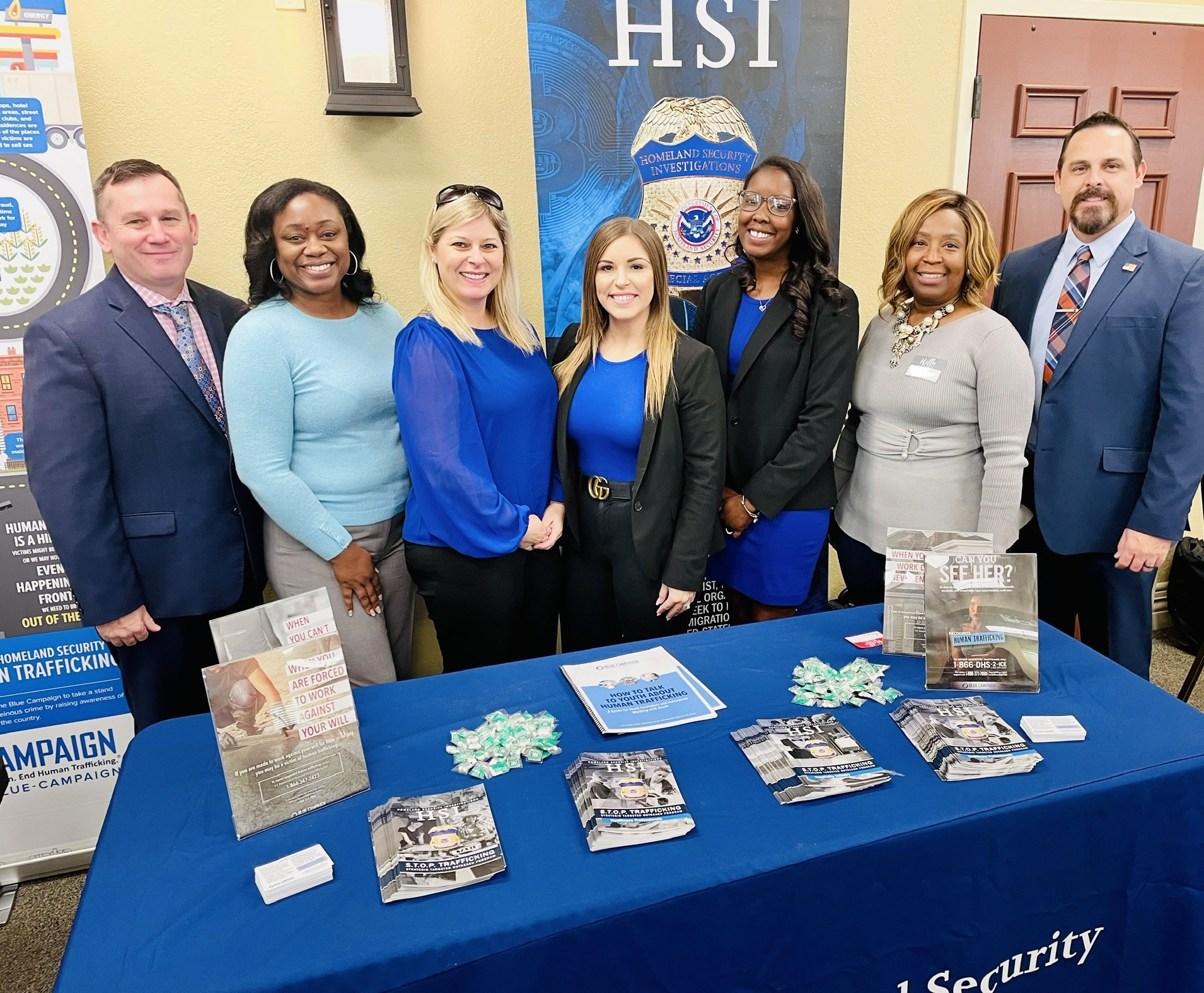 The symposium coincided with National Human Trafficking Awareness Day and Wear Blue Day. More than a dozen law enforcement agencies, nongovernmental organizations and community partners participated.