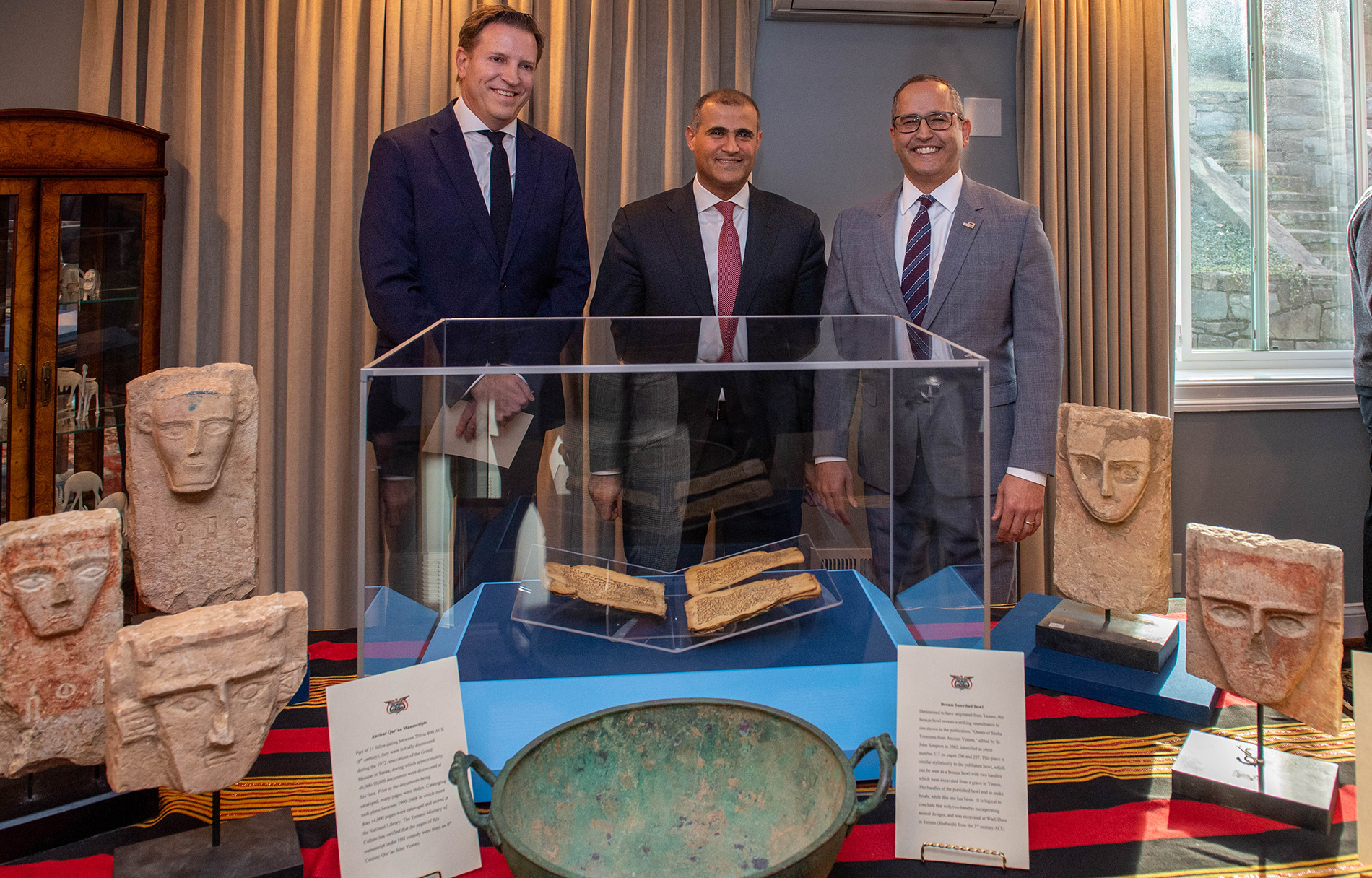 (Left to Right) Professor Mark Vlasic, Georgetown University ; Ambassador Mohammed Al-Hadhrami, Embassy of the Republic of Yemen to the USA ; Steve Francis, Acting Executive Associate Director, HSI