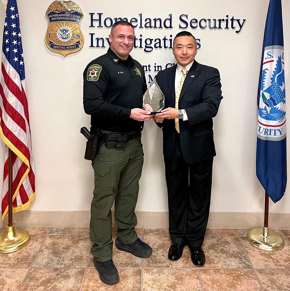 HSI Kansas City recognizes Clay County Sheriff’s Office for outstanding partnership