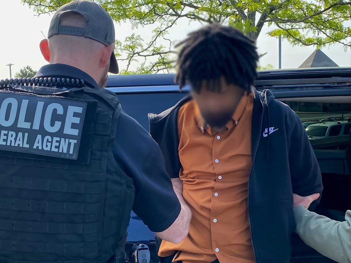 ERO Boston arrested an unlawfully present citizen of Cape Verde, who was convicted of charges including possession with intent to distribute cocaine, larceny and receiving stolen property, in Brockton, Massachusetts, May 15.