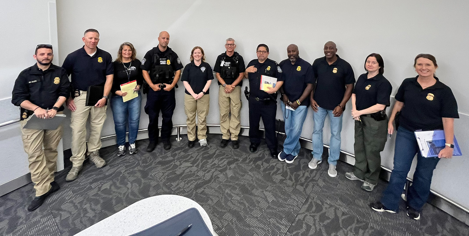 HSI Baltimore teams up with CBP to engage with international travelers in support of Operation Limelight