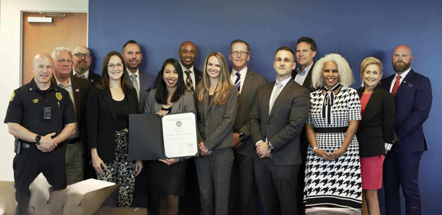 Group photo of INTERCEPT Frederick regonizees