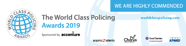 The World Class Policing Awards 2019. We are highly commended. worldclasspolicing.com