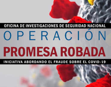 Oficina de Investigaciones de Seguridad Nacional del Servicio de Inmigración y Control de Aduanas de EE. UU. - Operación Promesa Robada