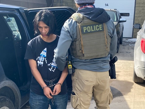 Officers with ICE Boston arrested Luis Javier Chavez-Galiego, 20, in Chelsea Feb. 8.