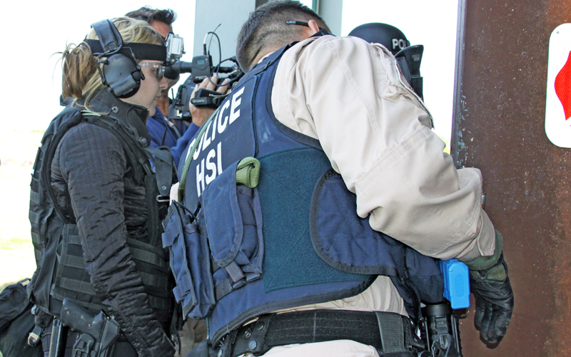 HSI Tampa Special Response Team (SRT) members provided media access to training operations Wednesday