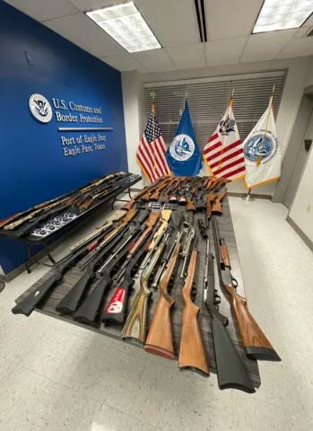 HSI Eagle Pass investigation results in Central Texas man charged for smuggling dozens of firearms into Mexico through Eagle Pass