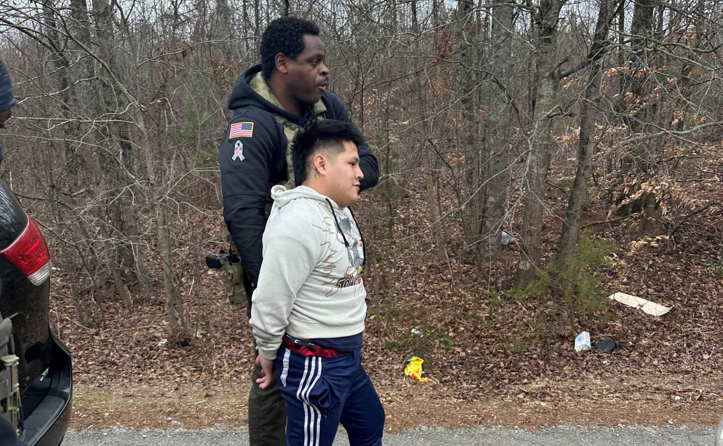 Jan. 21, 2025: ERO Atlanta officers apprehend a suspect during an enforcement action in Cornelia, Georgia.