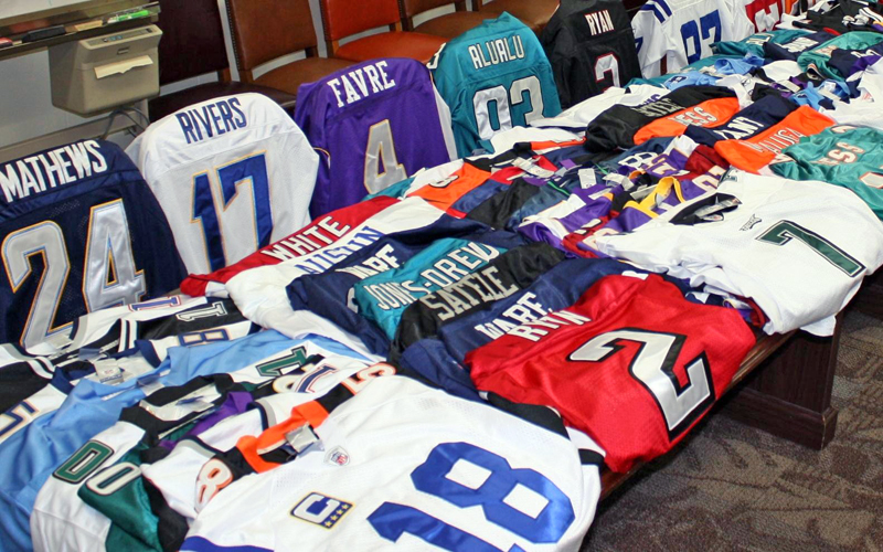 ICE seizes more than 40,000K worth of fake NFL apparel at area swap meets
