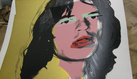 Warhol painting of Mick Jagger