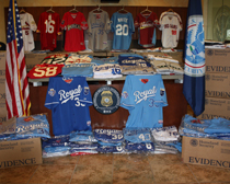 HSI, Kansas City-area law enforcement seize more than $540,000 in fake MLB  merchandise