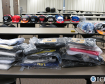 HSI seizes nearly 800 counterfeit sports team hats, jerseys