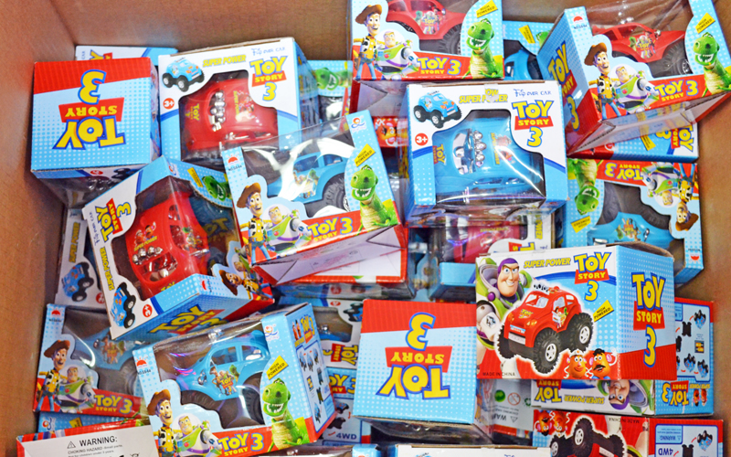 Corporations charged for allegedly importing hazardous and counterfeit toys from China for sale in the US