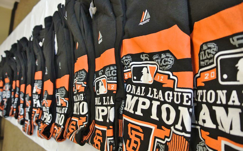 Feds donate seized San Francisco Giants clothing to charity