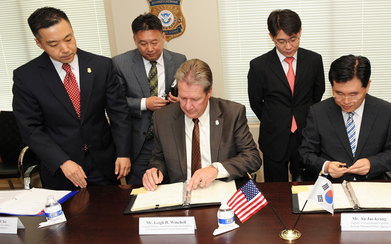 HSI and Korean National Police Agency sign agreement to further cooperation on fighting transnational crime