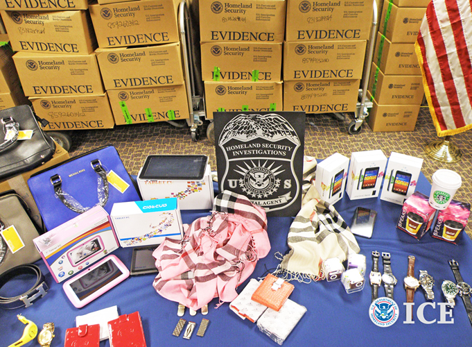 HSI El Paso seizes nearly $3.5 million in counterfeit merchandise