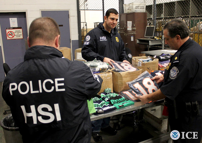 Federal agencies seize more than $21.6 million in fake NFL merchandise during 'Operation Team Player'.