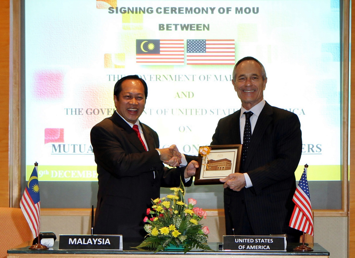 DHS, Malaysia sign memorandum of cooperation enhancing customs information-sharing