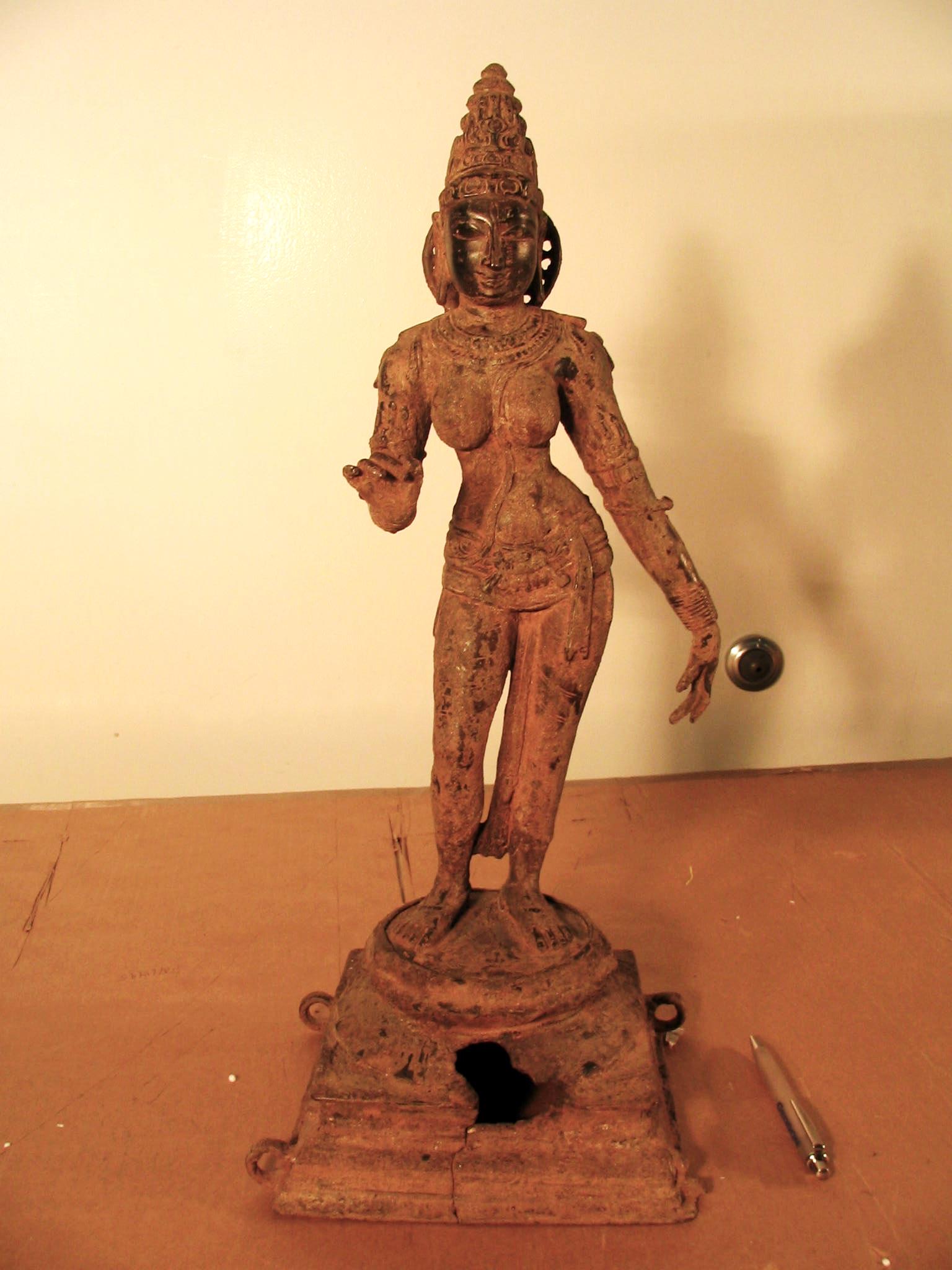 Parvati South India, Tamil Nadu Chola Dynasty, 12th century Copper alloy