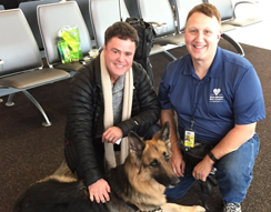 ERO officer Thomas Szwed gives his time to Paws for Love