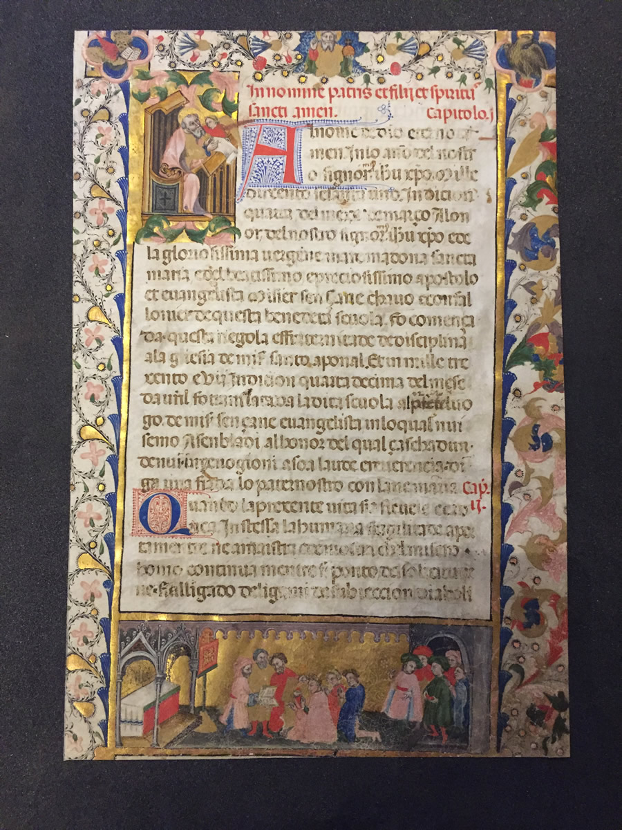 Mariegola Manuscript and the Illuminate Page