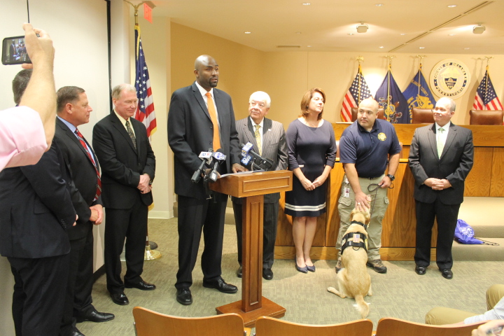 Charlie, a 2-year-old Labrador retriever, is the first and only electronic-detection forensic K9 in Pennsylvania