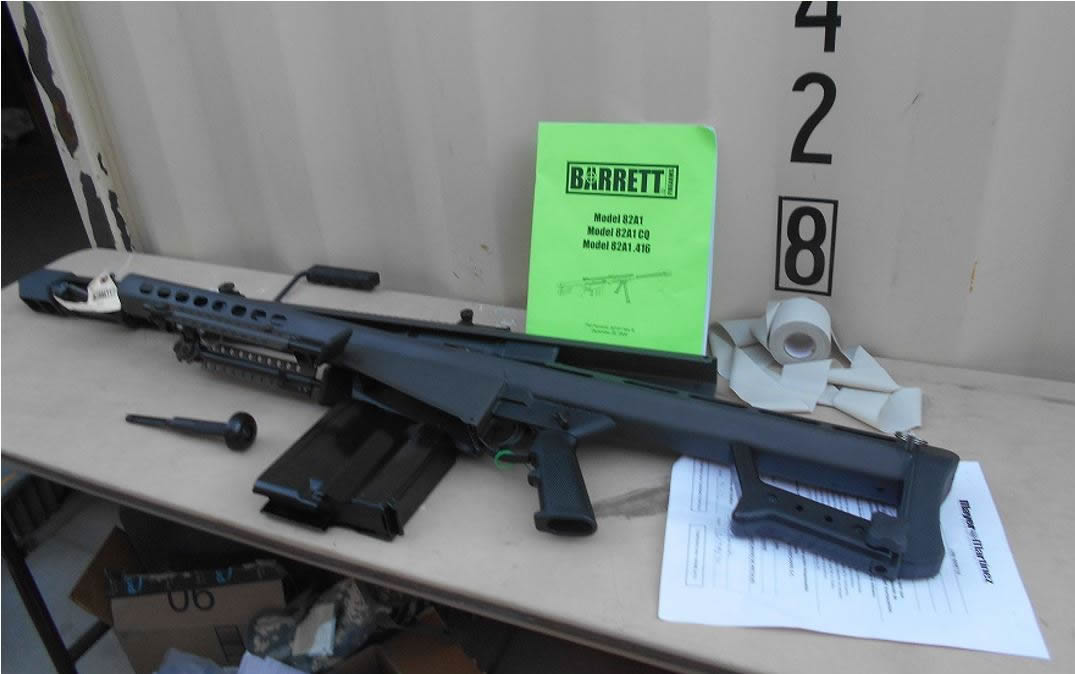 Officers searched the consular vehicle that Bray-Vazquez was driving and found 10 rifles and five pistols, including a Barrett .50-caliber rifle and several AK-47 and AR variant rifles and pistols.