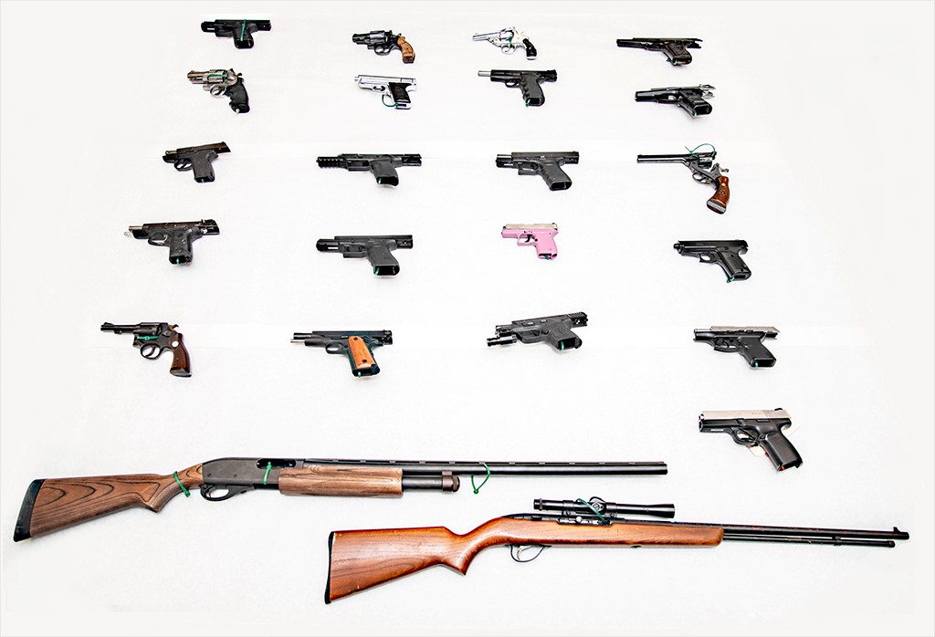 More than 70 firearms seized