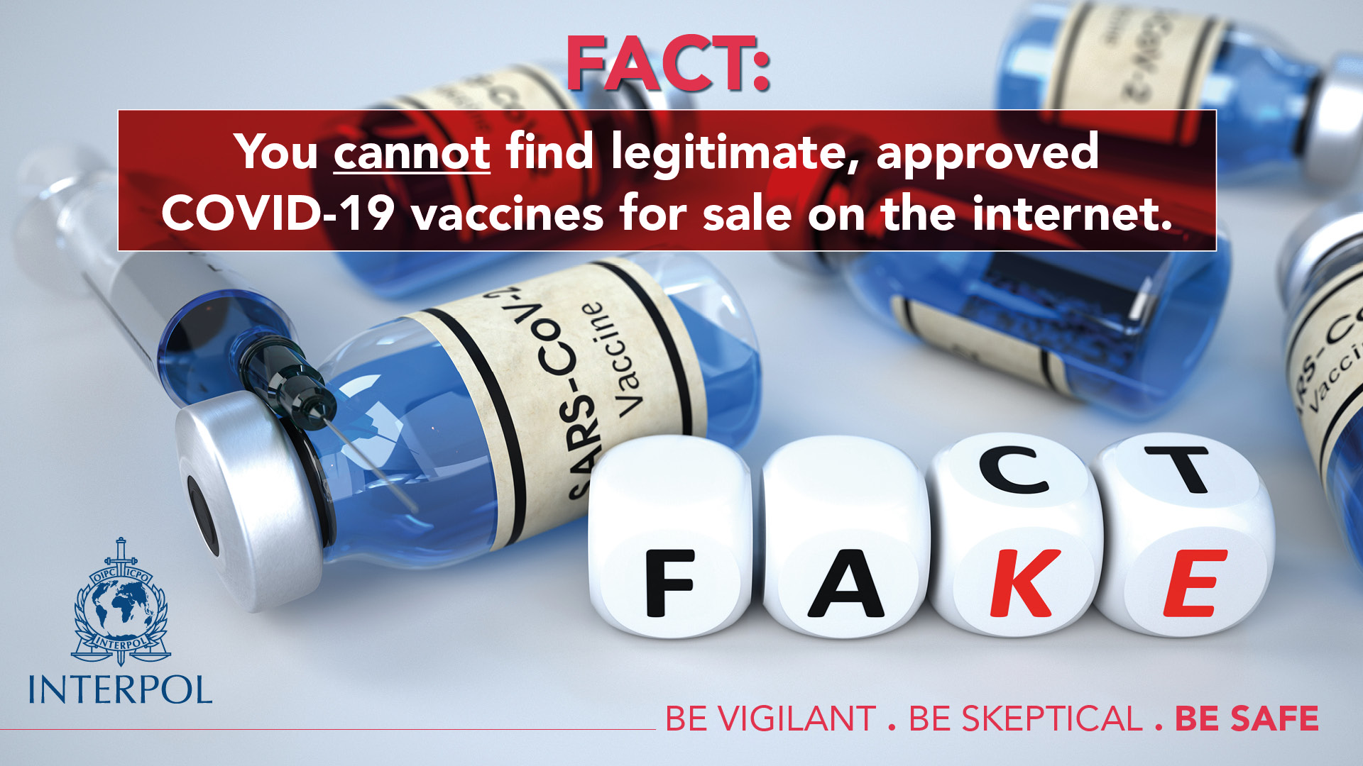 Fact: You cannot find legitimate, approved COVID-19 vaccines for sale on the internet.