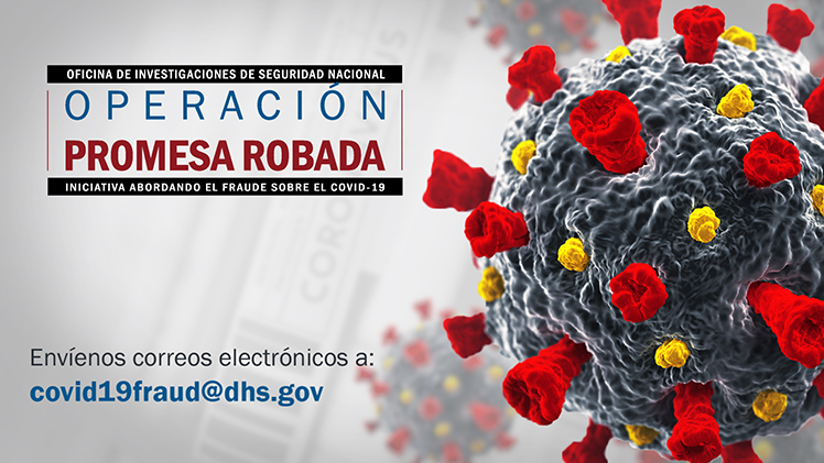 ICE HSI lanza página de recursos en línea para combatir el fraude relativo al COVID-19