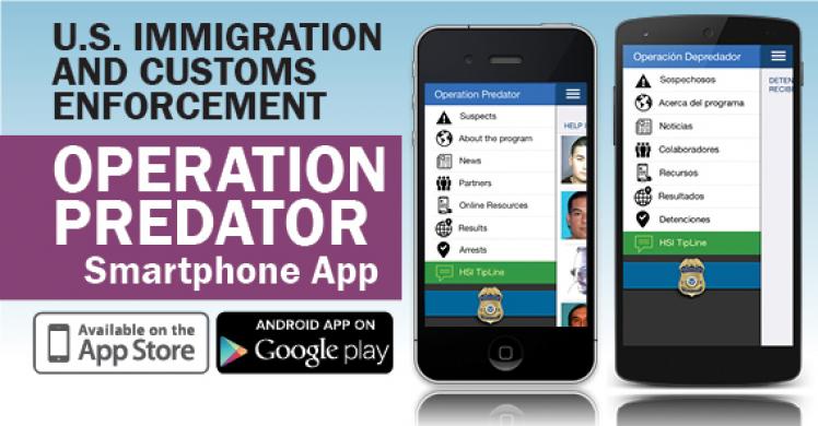 ICE expands reach of smartphone app designed to locate child predators and rescue their victims
