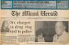 Special Agent Cannon on the front page of The Miami Herald, in 1987, at the conclusion of an organized crime drug enforcement task force investigation titled “Operation Cobra.” She is walking Mr. Guillermo Tabraue, Sr. into the back of the Federal Bureau Investigation’s Miami office after his arrest for running a drug smuggling operation worth $75 million.